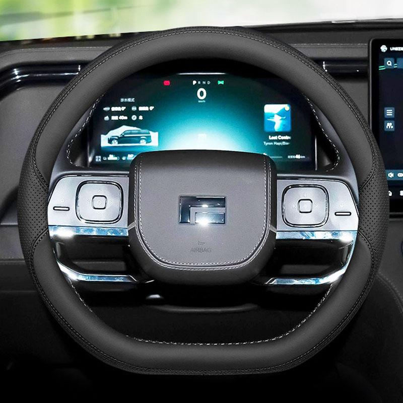 Чехол на руль автомобиля D-образной формы для Polar Stone Jishi 01 2026 2026 2026 Нескользящий Износостойкий Влагопоглощающий Автоаксессуары