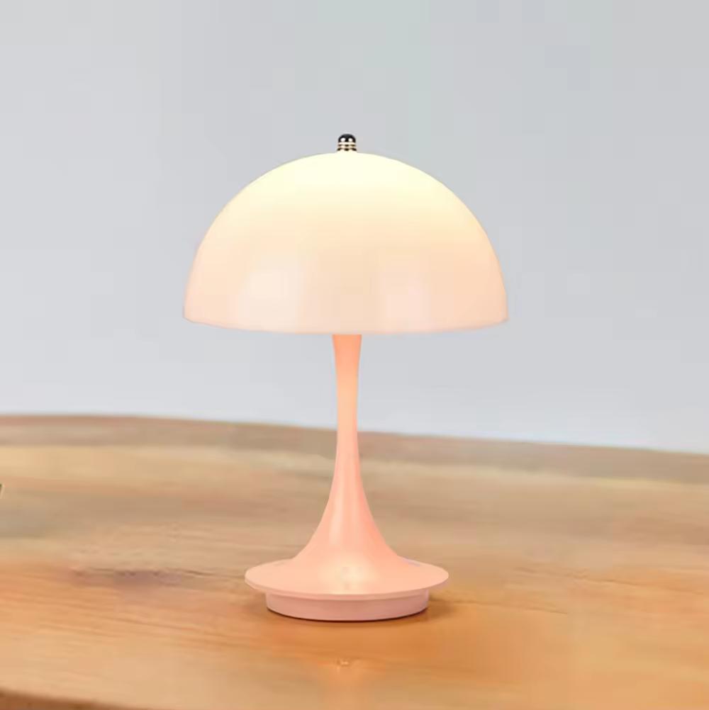 Mushroom Table Lamp USB Charging Flower Buds Table Lamp Touch Dimming Bedroom Bedside Decorative Lamps