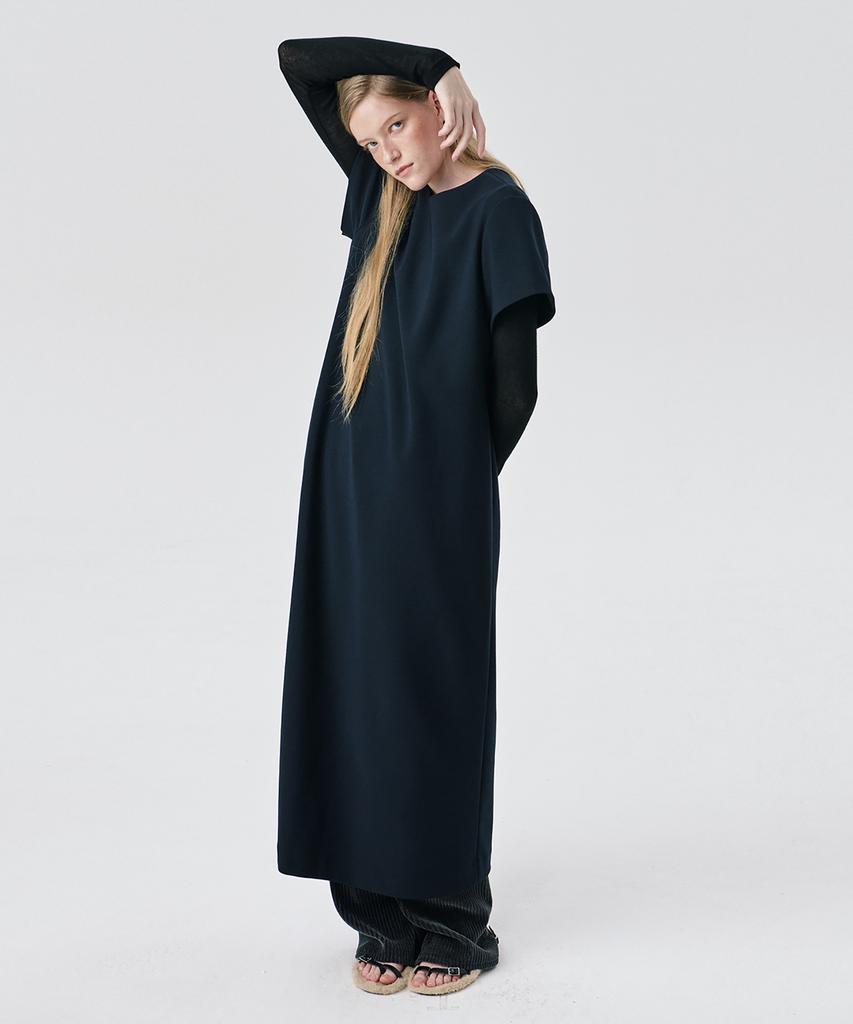 Bundercammer Short Sleeve Ponte Dress_Black