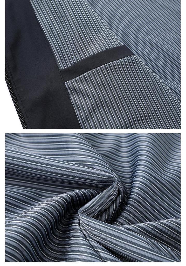 2025 Men's Spring/Autumn Detachable Hood Non-Iron Thin Jacket: Youth Korean Style Zipper Outerwear