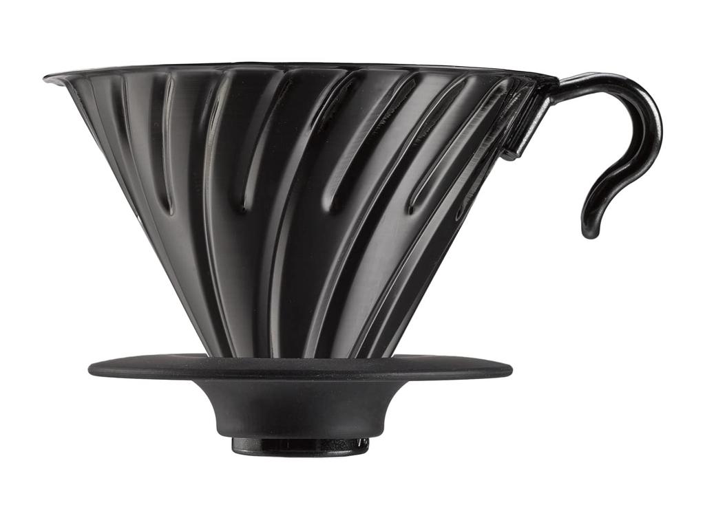 Металлический дриппер для кофе HARIO V60 02 Матовый черный 1-4 чашки VDMR-02-MB Сделано в Японии