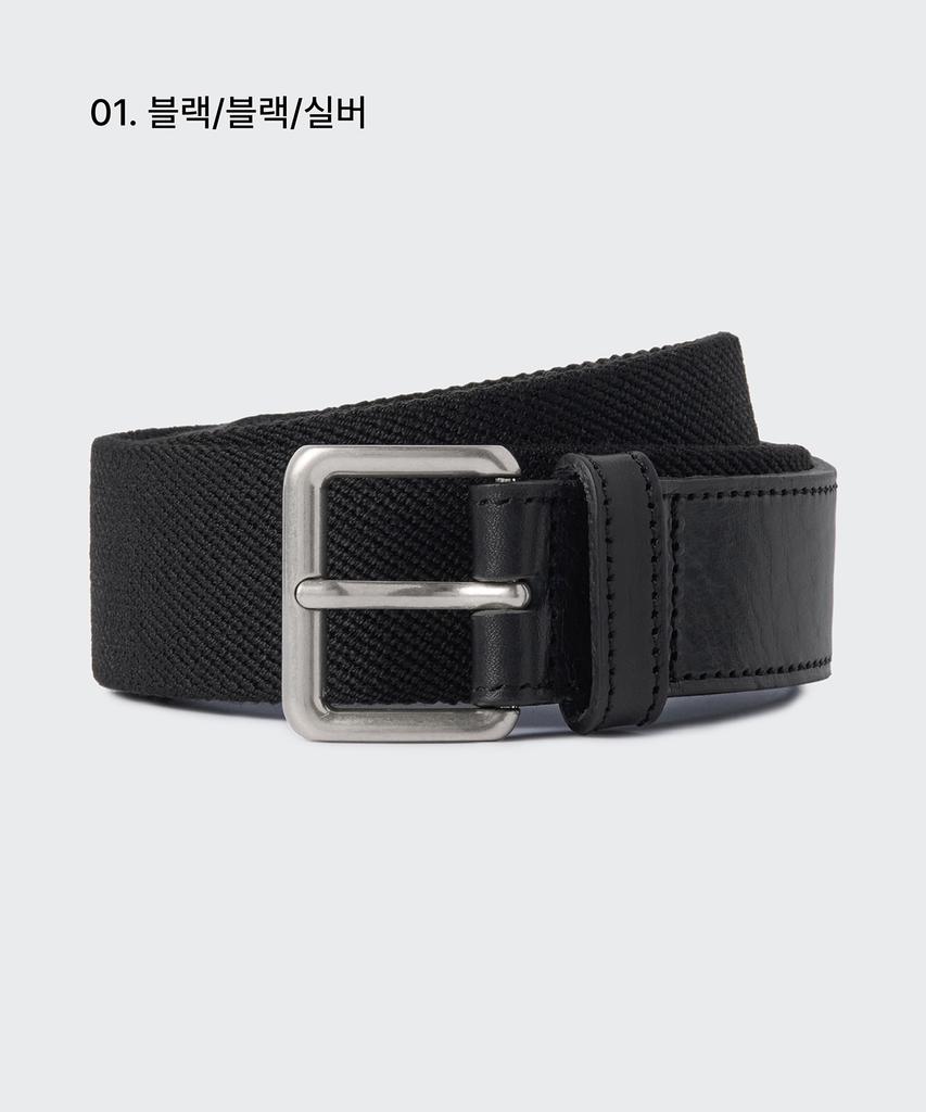 MUSINSA STANDARD Elastic Webbing Club Belt_35Mm