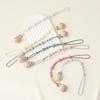 Solid Color Silicone Pacifier Chain Clips Baby Boys Girls Pacifier Gum Chain Bite Music Teeth Grinding Stick Toy Anti Loss Rope