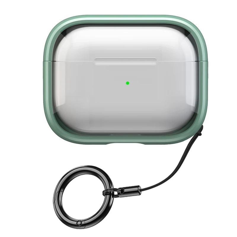 Для Airpods Pro 2 Полупрозрачный чехол из ТПУ+ПК С веревкой Аксессуары для наушников Для Apple Airpod 3/2/1 С подставкой 360°