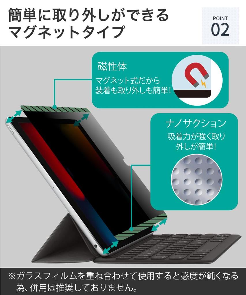 Магнитная пленка LOE для защиты iPad от подглядывания, фильтр для iPad Pro 13 дюймов, горизонтальный фильтр для защиты от подглядывания, наглазник Pro 13 (М4, 2024) Анти-Отражение