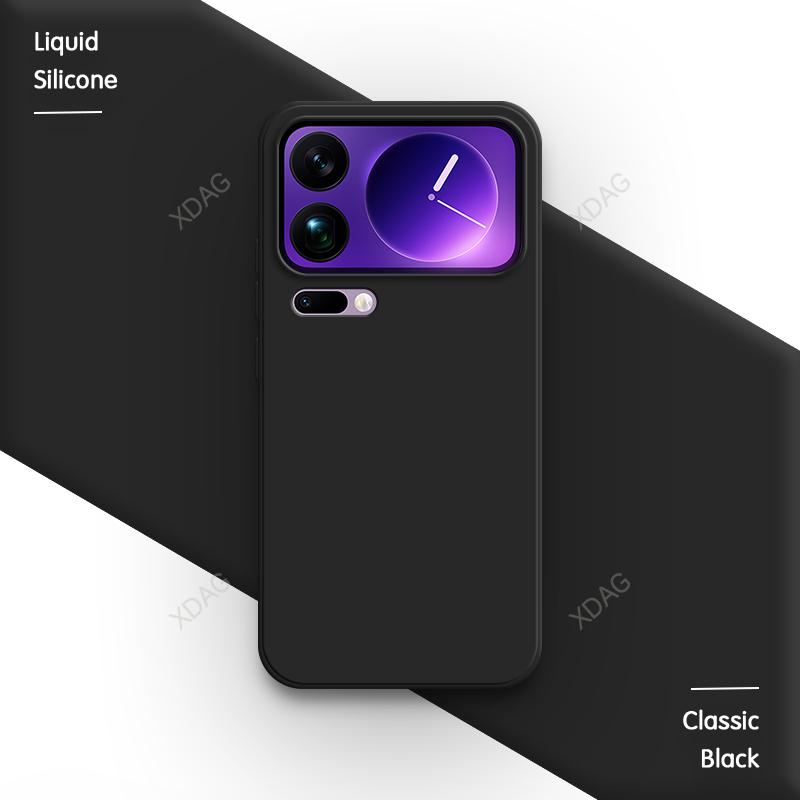 Мягкий задний чехол для телефона Xiaomi 17 Pro Max Ultra 5G Funda Жидкий силикон ТПУ Простой оригинальный корпус 17Pro 17Ultra Xiaomi17