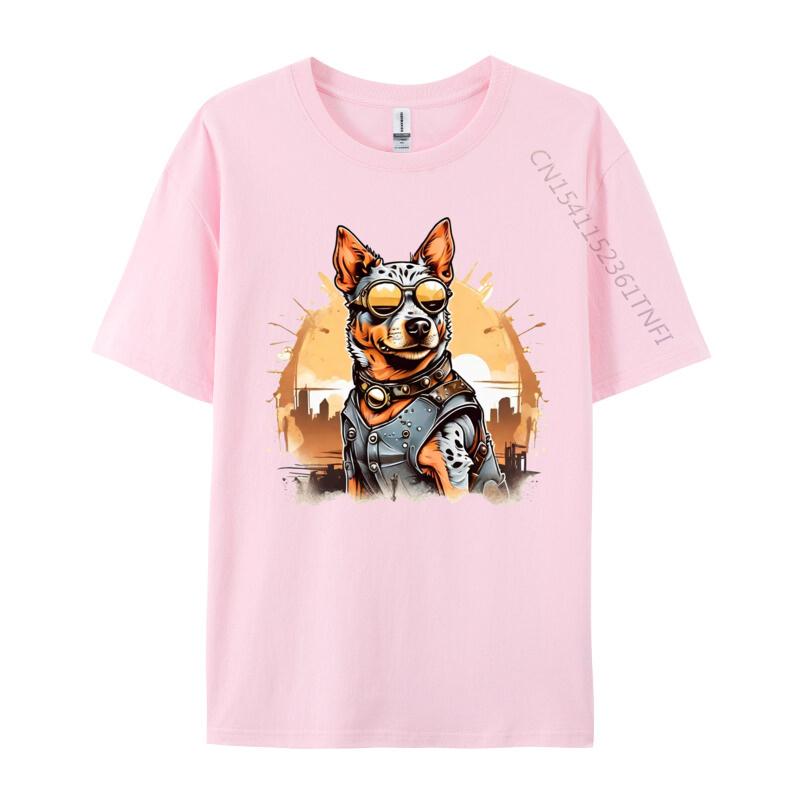Australian Cattle Dogs T Shirt for Men Funny Pet Lover Cool Print Tshirt Graphic T Shirts Men Cotton Gift