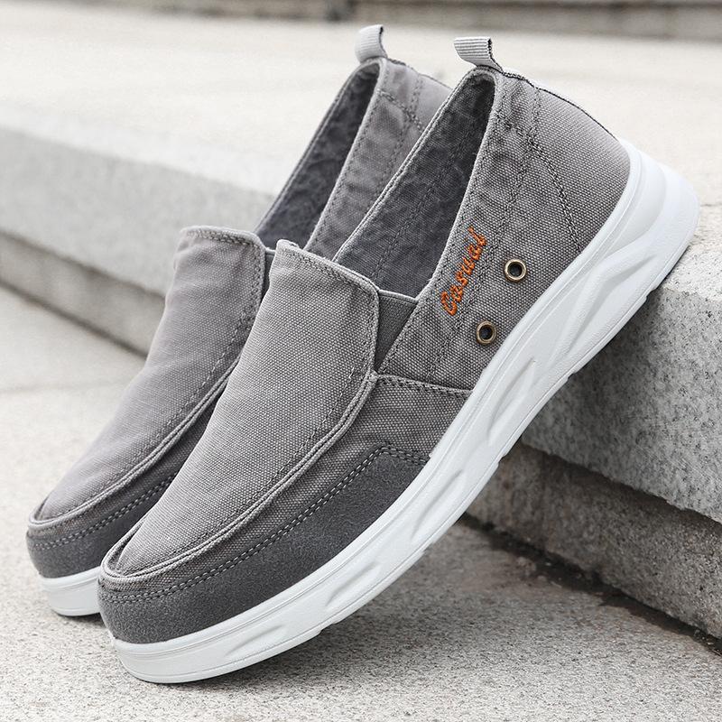 Обувь Old Beijing Cloth Shoes Официальный флагманский магазин Dad Shoes Дышащие и легкие туфли Lazy Shoes с одной педалью Мягкая подошва больших размеров из парусины