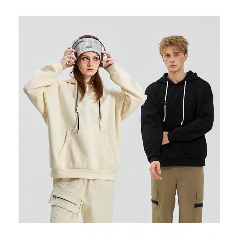 Unisex Oversized Hoodie Sweatshirt 400g Heavyweight Streetwear Pullover Men Women Fall Casual Wear
