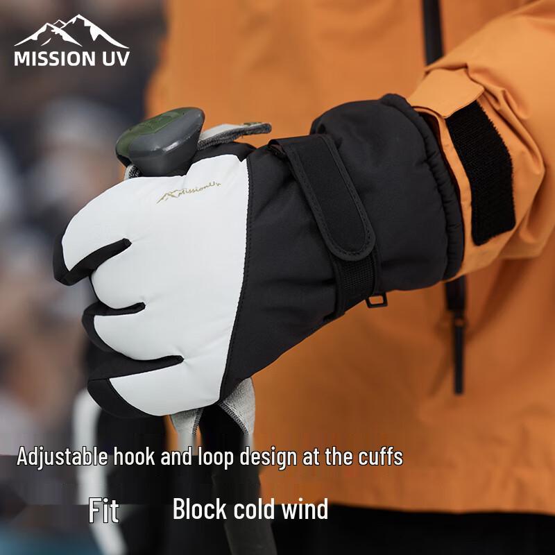 MISSION UV Мужские зимние ветрозащитные флисовые перчатки MUS083