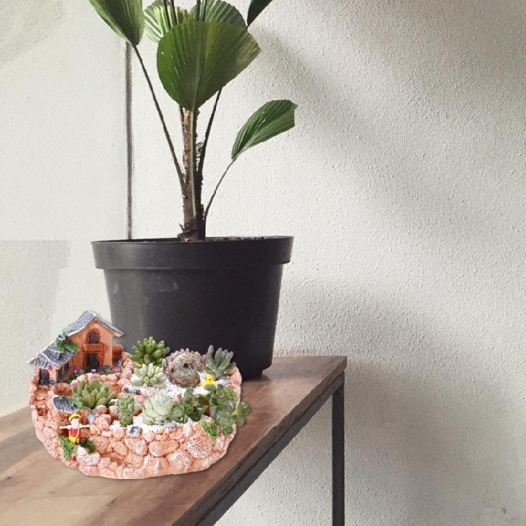 Садовый Миниатюрный Сладкий Домик Домик Цветочный Горшок DIY Горшки для Бонсай для Суккулентов Растений Внутреннее Наружное Настольное Украшение