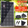 400W Solar Panel 18V Monocrystalline Solar Cell Bank Pack DIY Cable Outdoor Car RV Waterproof Rechargeable Power System