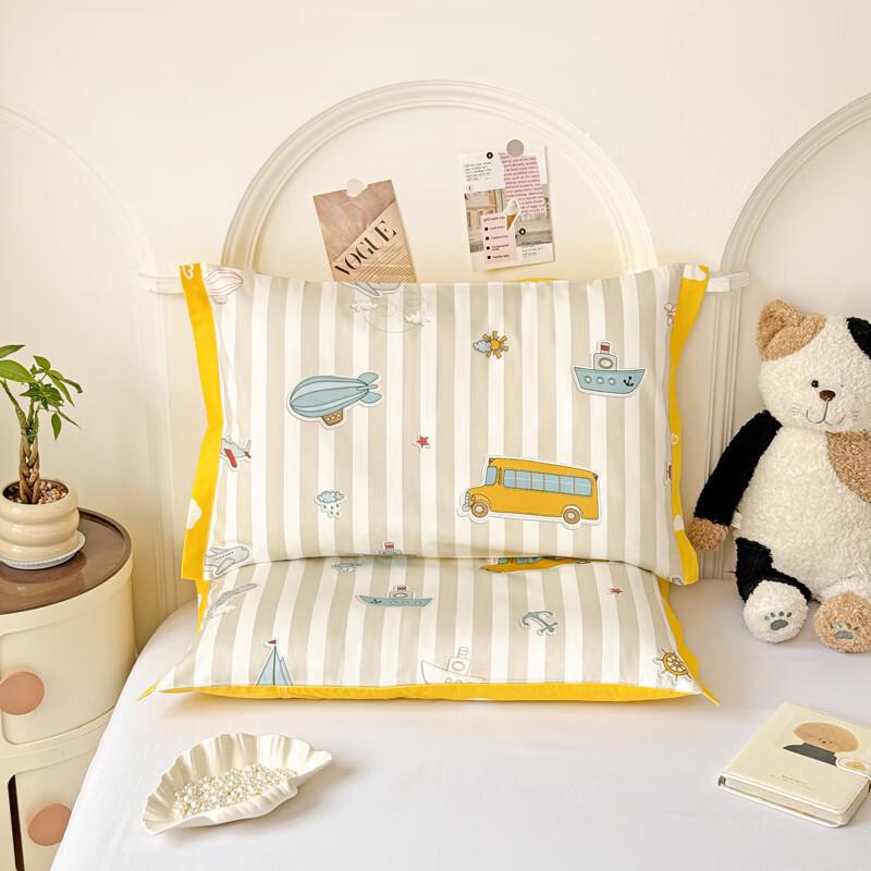 Детский набор подушек с наволочками "Космическое приключение", из длинноволокнистого хлопка (2-Pack)