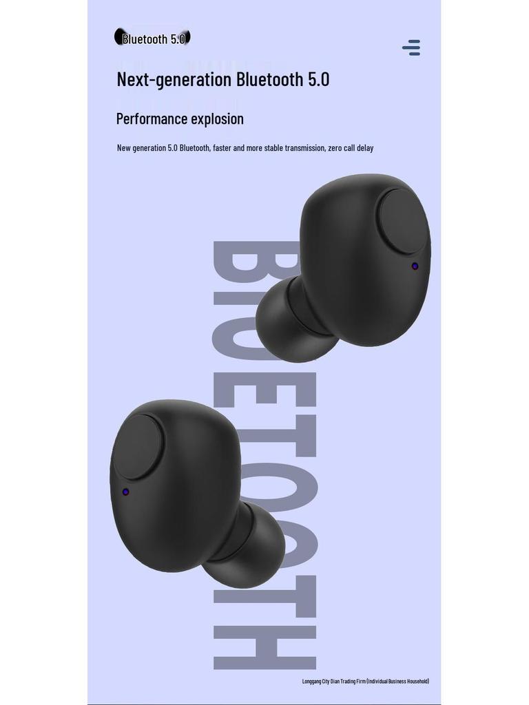 Невидимые мини-беспроводные Bluetooth-наушники для Vivo, Apple, Huawei, OPPO и Android - Высококачественный звук, Идеально подходят для спорта