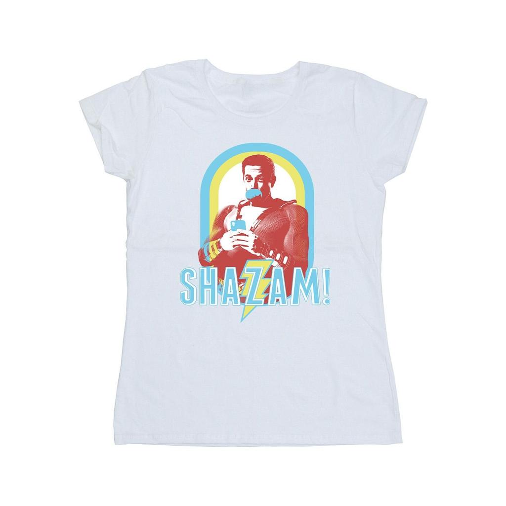 DC Comics Womens/Ladies Shazam Buble Gum Frame Cotton T-Shirt