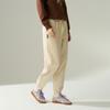 Reebok Повседневные универсальные удобные однотонные простые трикотажные спортивные брюки с манжетами женские плавки бежевого цвета 24FRM604WGM1