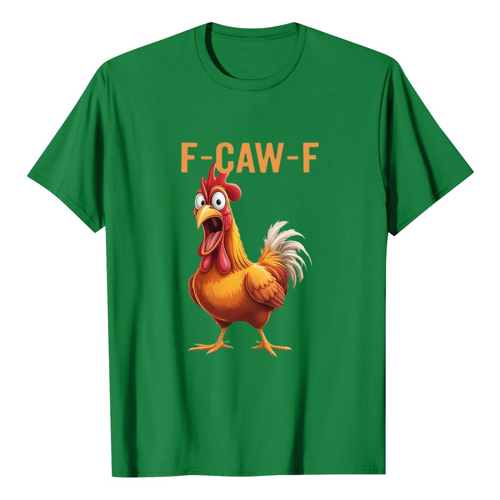 F-CAW-F Women's Casual Letter Print Short-sleeved Top T-shirt