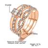 3Pcs/Set Infinity Rings Set Women Girls Crystal Twist Ring Couples Female Engagement Wedding Jewelry