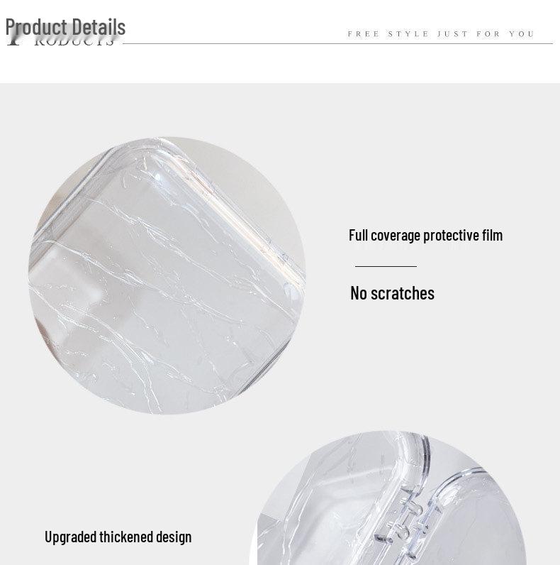 Портативная полосатая шкатулка для украшений, устойчивая к царапинам: Прозрачное, герметичное, антиокислительное хранилище для браслетов и ожерелий Вэньвань