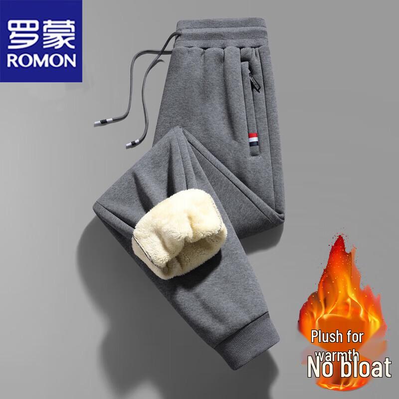 ROMON Мужские повседневные брюки на флисовой подкладке