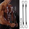 2 шт. комплект удлинительных тросов для спортзала из нержавеющей стали, карабины для фитнес-канатов, сменные тросы для домашнего спортзала, тяга LAT/трицепса вниз для ног