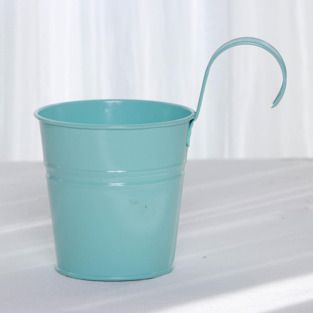 Hanging Planter Flower Holders with Detachable Hooks for Indoor Outdoor Garden Balcony Fence Railing Decoration