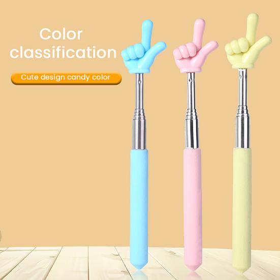 5 Pcs Telescopic Teachers Pointer Extendable Finger Pointer Stick Retractable Classroom Pointer for School Classroom Reading Presentation