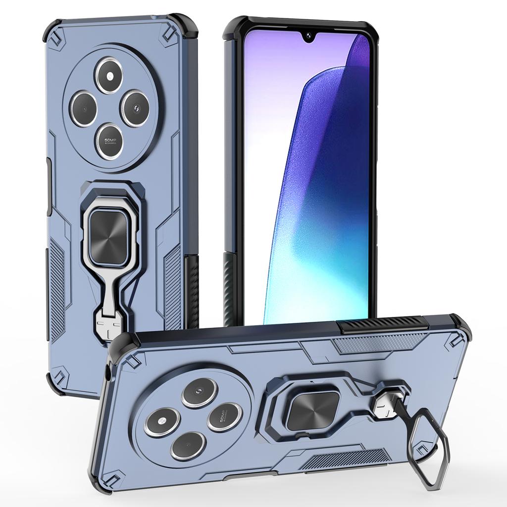 For Xiaomi Redmi 14C 4G Case Rotatable Ring Kickstand PC+TPU Shockproof Phone Cover