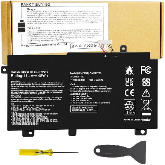 B31N1726 Laptop Battery for Asus FX80 FX80G FX80GD FX80GE FX80GM FX86 FX86FE FX86FM TUF FX504 FX504GE FX504GM FX505 FX505DT FX505DY FX505GE FX505GD