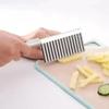 Нож из нержавеющей стали для нарезки картофеля волнами, домашний нож для нарезки овощей, гаджеты для картофеля фри, кухонные портативные инструменты для овощей, оптовая продажа