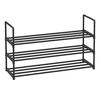 3-Shelf Shoe Rack, Metal Shoe Organizer, Easy To Assemble, 12 To 15 Pairs of Shoes, Suitable Shoe Shelf for Wardrobe, Enterway
