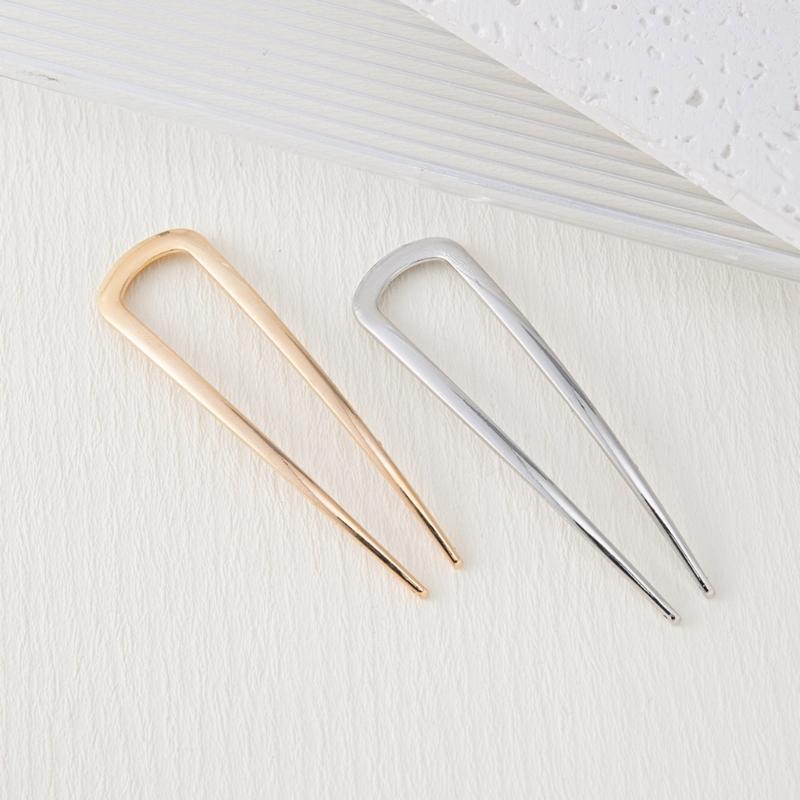 Французские шпильки для волос U-образной формы для пучков и высоких причесок Металлические аксессуары для волос Большие французские шпильки для женщин и девушек
