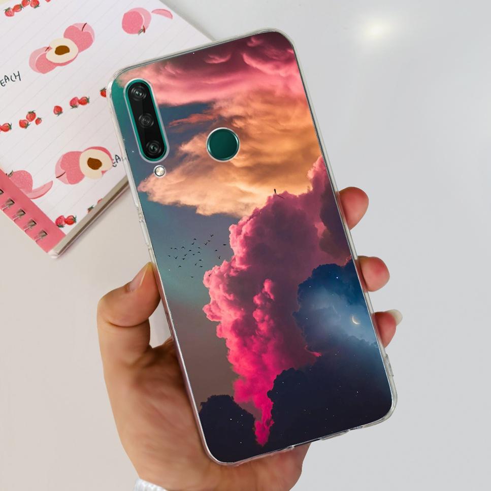 New Case For Huawei Y6p MED-LX9 Luxury Flower Love TPU Soft Silicone Back Cover For Huawei Y6p Y6P 2020 Bumper Phone Case Funda