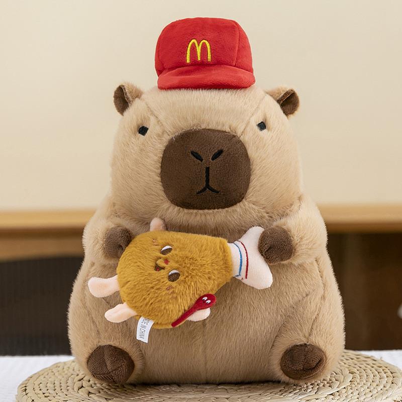 Animal Doll Capybara Plush With Chicken And Tater For Kids Room Toys Decor