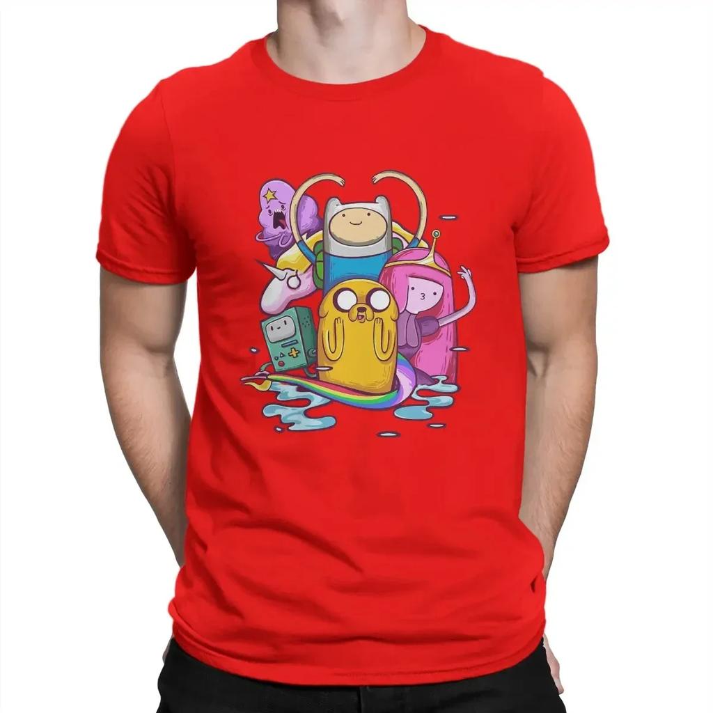 Футболка Adventure Cartoon Time Man, модная хлопковая футболка, оригинальная уличная одежда, новые трендовые топы, футболка