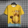 Funny Animal Men's T-Shirts Cute Cat Graphics 3D Printed T-Shirts