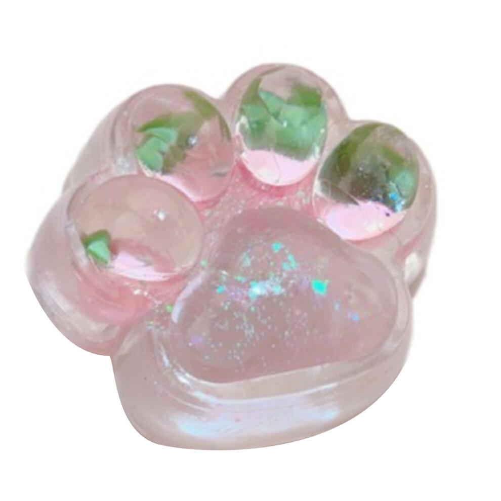 Trendy Cat Paw Squeeze Toy Soft TPR Pink Anywhere. Just Squeeze To