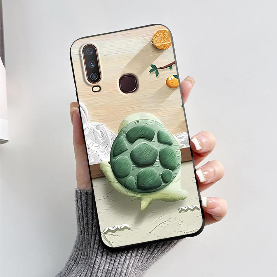 For Vivo Y12 Case 1904 1940 Cartoon Bear Frog Cover For Vivo Y15 Y17 1902 1901 Soft Silicone Phone Case For Vivo Y17 Y12 Bumper