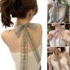 Female Pastoral Style Lace Scarf Elegant Girl Embroidery Long Scarf Fashion Camping Shopping Lace Scarf Comfortable
