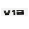 NEW ABS V6 V8 V12 logo Side rear trunk  emblem black silver logo sticker Decal Replacement for BMW DL8
