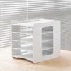File Storage Rack Desktop Organizer Large Capacity Multi-Layer Partition Design Easy Assembly File Holder