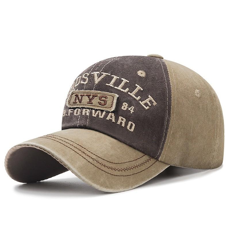 Water Washed Cotton Letter Embroidery Casual Baseball Hat For Sunshade And Daily Wear