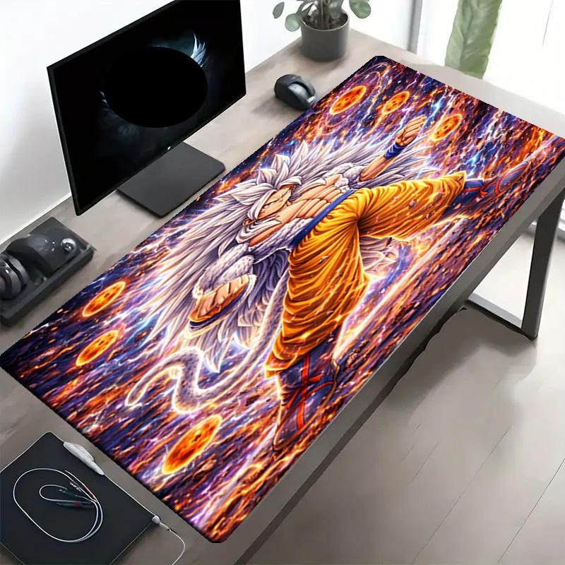 DRAGON BALL Print Mouse Pad, Anti‑Slip Desktop keyboard Mat, for PC Laptop Gaming Working Daily Use, Cool Festival Surprise Gift