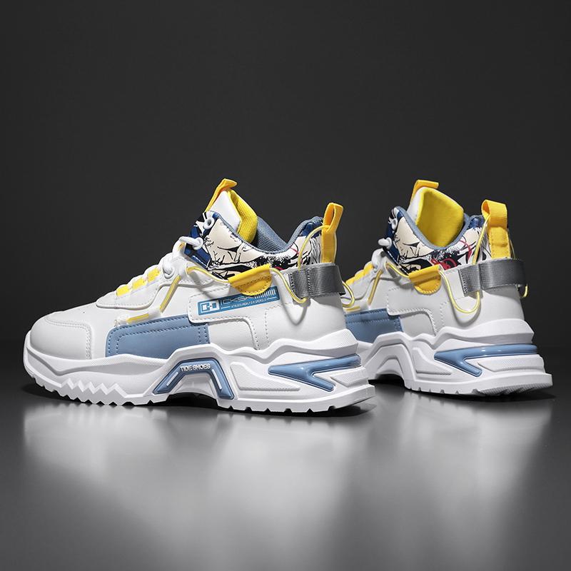 Студенческие повседневные спортивные туфли четыре сезона новые мягкие подошвы удобные уличные кроссовки мужские кроссовки модные туфли для ходьбы