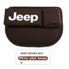 For Jeep Car Seat Gap Storage Box Leather Organizer with Cup Holder Compass Renegade Cherokee Wrangler JK Patriot Liberty AKY1