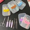 Широко открывающаяся мини-пилочка для ногтей, щипцы для бровей, креативные мультяшные щипцы для шлифовки ногтей для мужчин/женщин