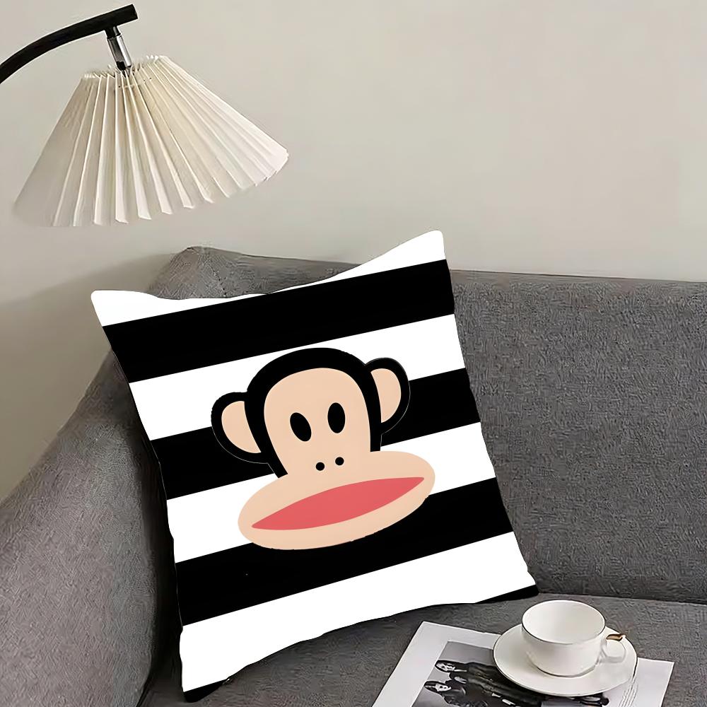 PPaul FFrank Cartoon Cushion Cover Pillowcase Ultra Soft Skin Friendly Fabric Cloud Like Comfort Concealed Zipper