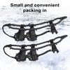 1 Pair Mountain Climbing Ice Snow Shoes Traction Cleats 24-Teeth Anti-Slip Crampons Snow Cleats Walking On Snow Ice Outdoor