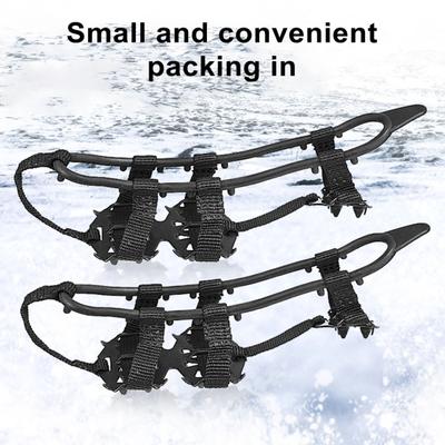 1 пара альпинистских ледовых шипов для обуви, 24 зуба, противоскользящие кошки, шипы для снежной обуви, снежный лед, зима