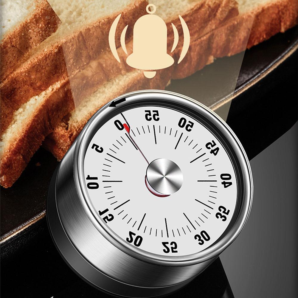 Kitchen Mechanical Digital Timer Magnetic Cooking Study Fitness Countdown Alarm Clock LXY